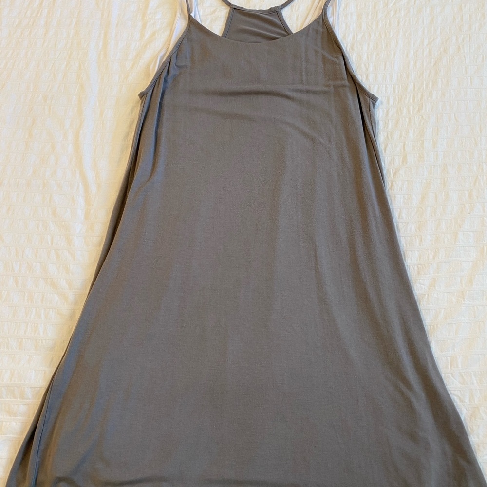 Grey with white underdress